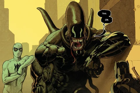 The Venom Xenomorph from Aliens vs Avengers