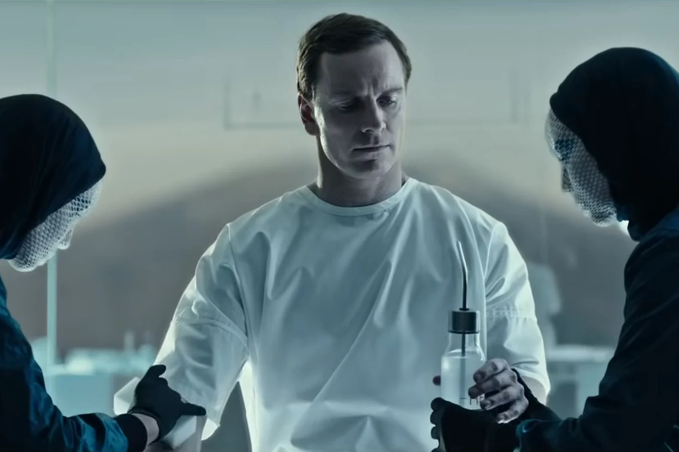 Walter in a white tunic during his activation in the Meet Walter short