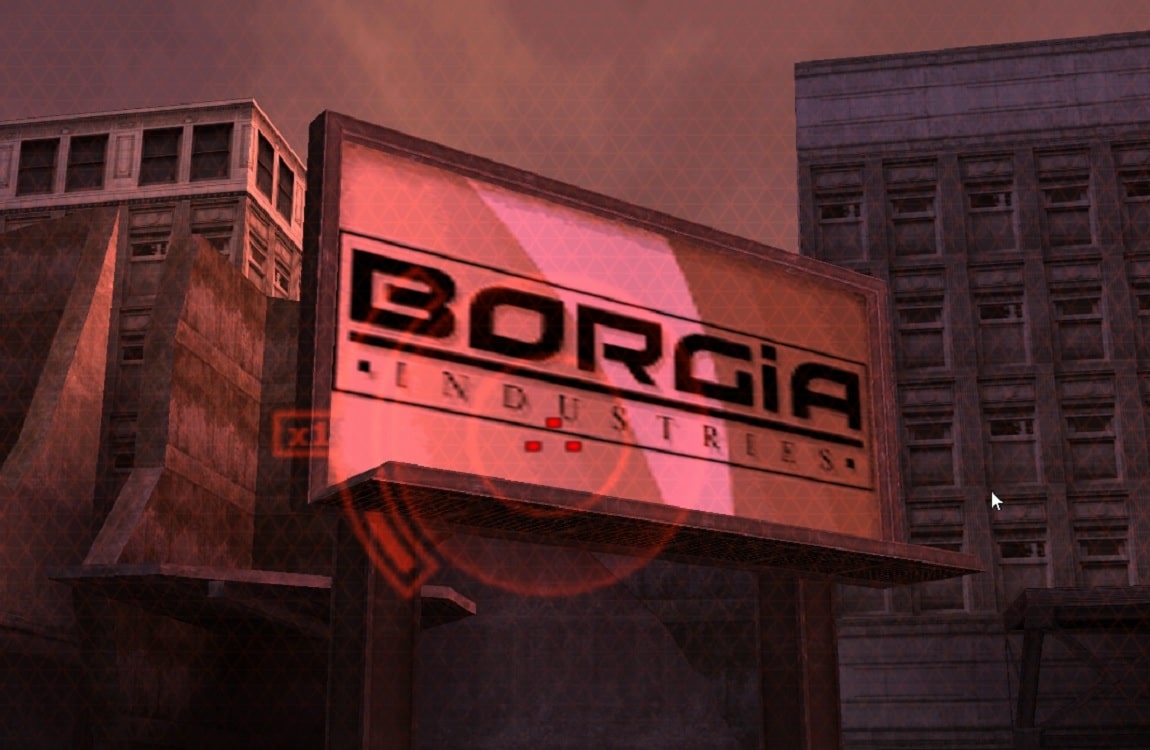 The logo of the Borgia Corporation from Predator: Concrete Jungle
