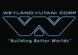 The logo for Weyland-Yutani