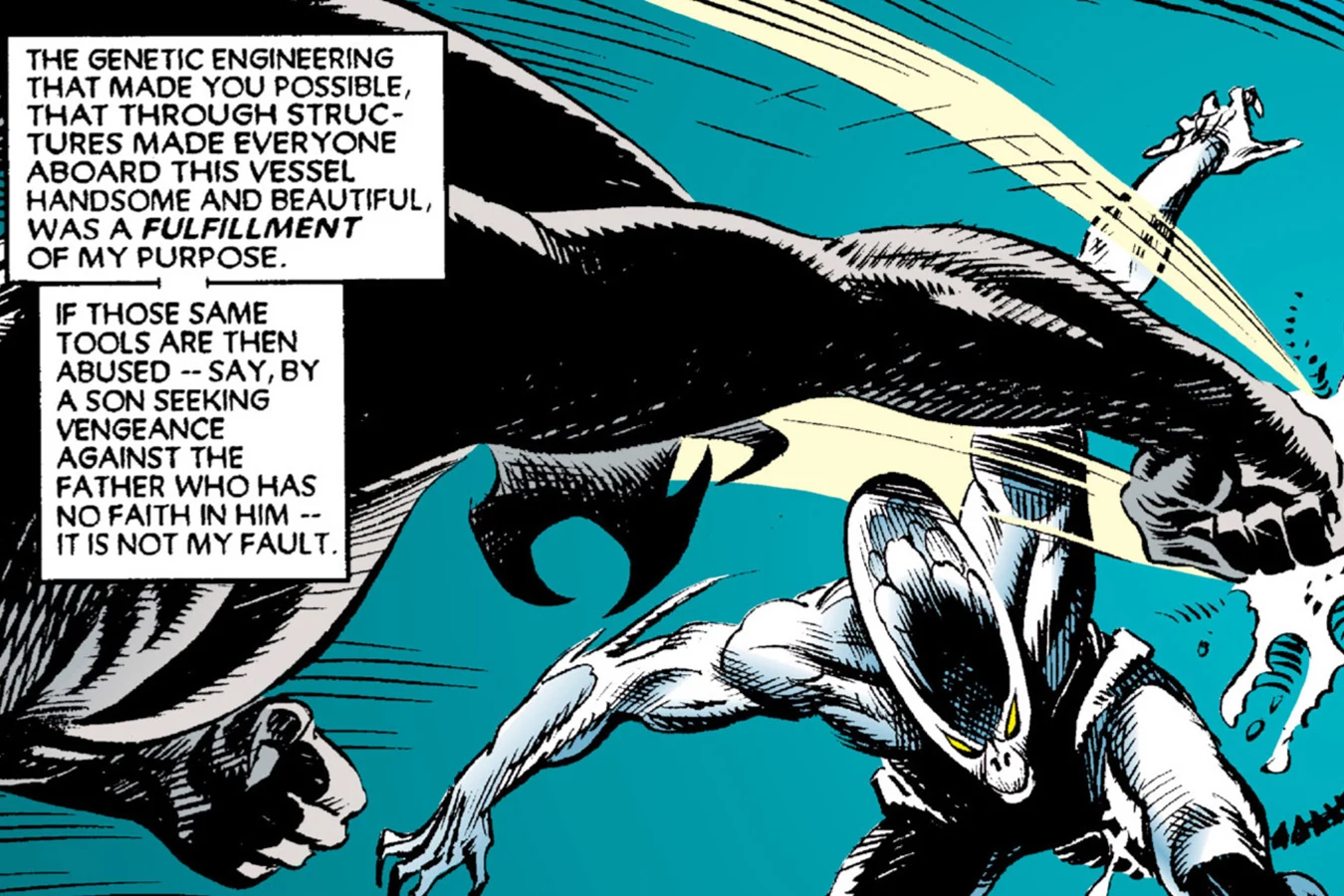 The White Hybrid King in combat