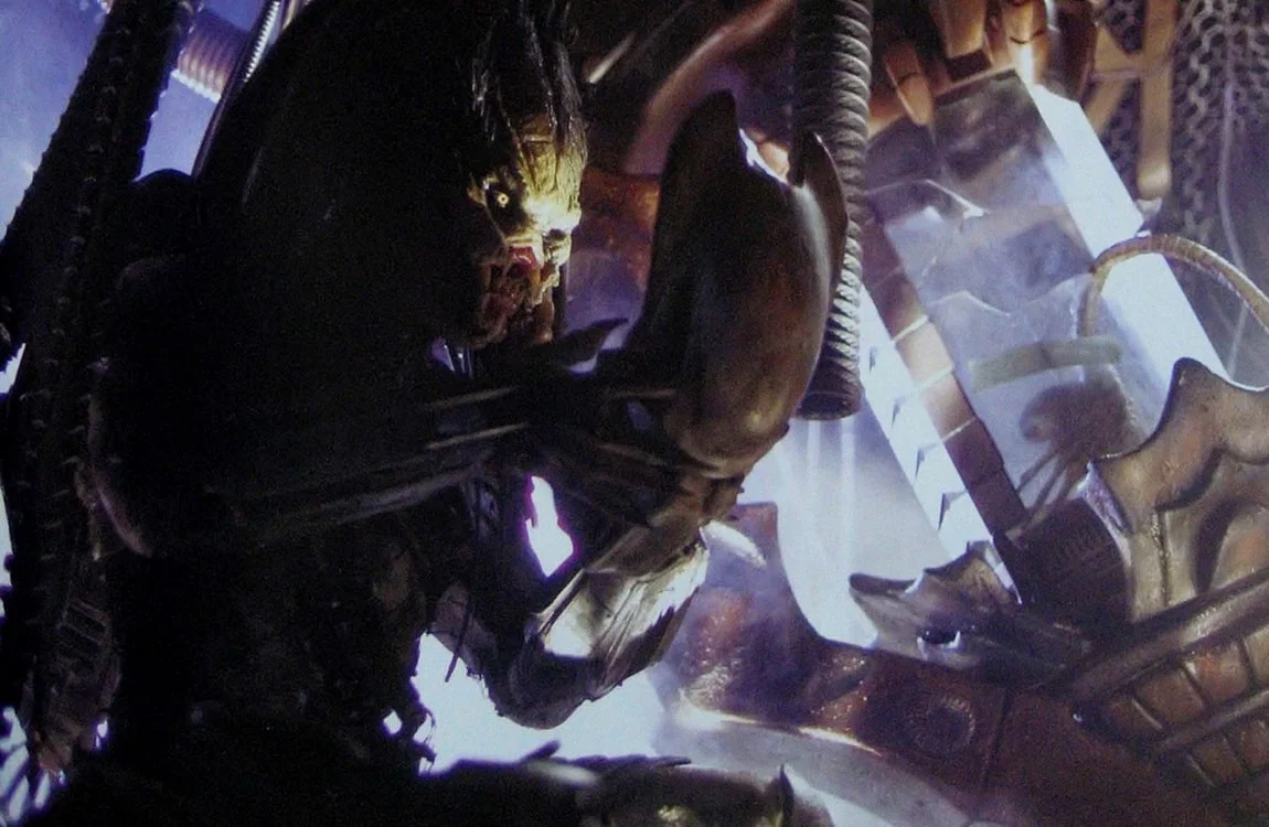 Wolf Predator examines a bio-mask