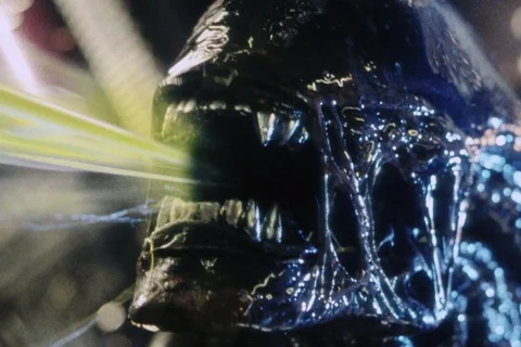 The Cloned Xenomorph from Alien: Resurrection spits acid
