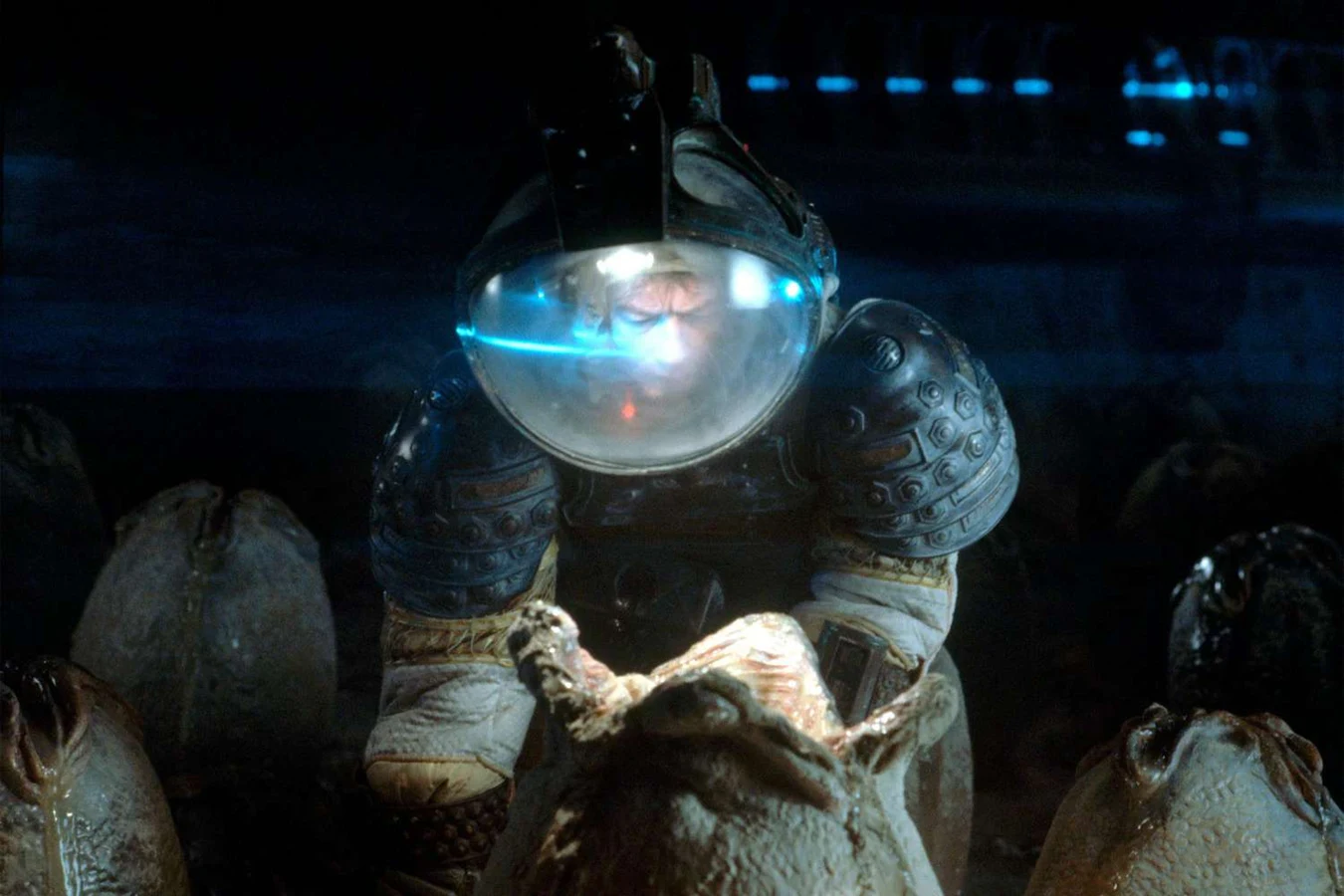 Behind the scenes with H. R. Giger and Alien egg props
