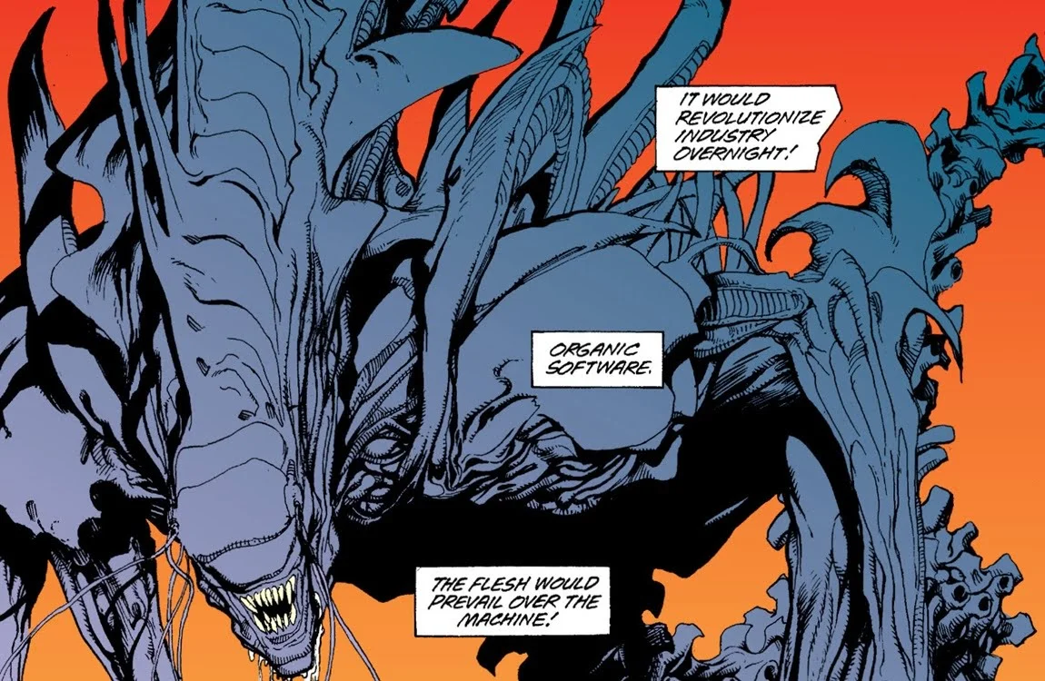 The body of the Xenomorph King (Rogue) from Aliens: Rogue
