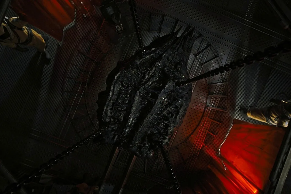 The Space Cocoon from Alien: Romulus