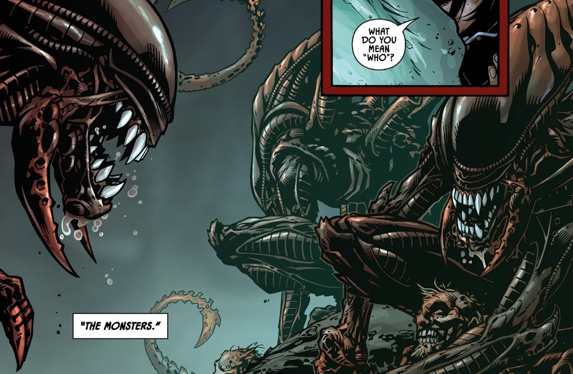 A Xenomorph with tusks from Aliens: More Than Human