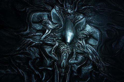 Xenomorph mural from Prometheus