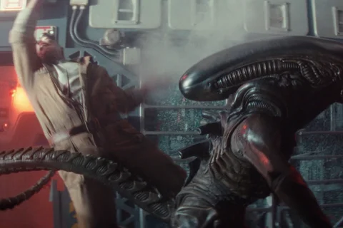 A Xenomorph tail attack in Alien: Earth