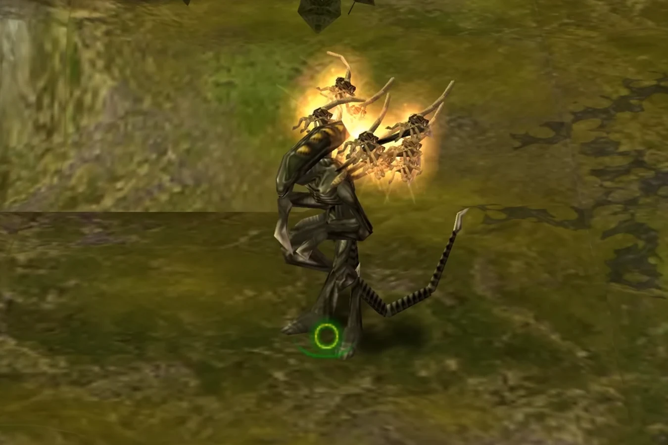 A Carrier Xenomorph carrying Facehuggers in Aliens vs. Predator: Extinction
