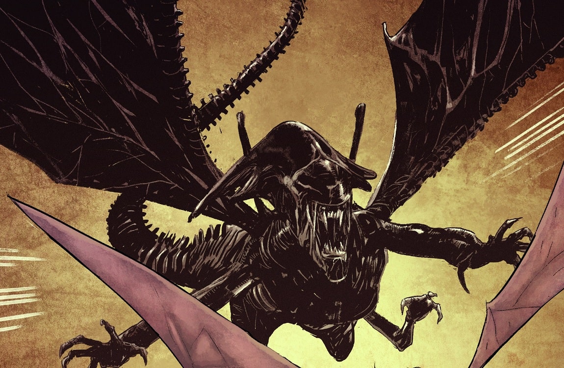 The Flying Xenomorph type from the Aliens/Vampirella crossover comic