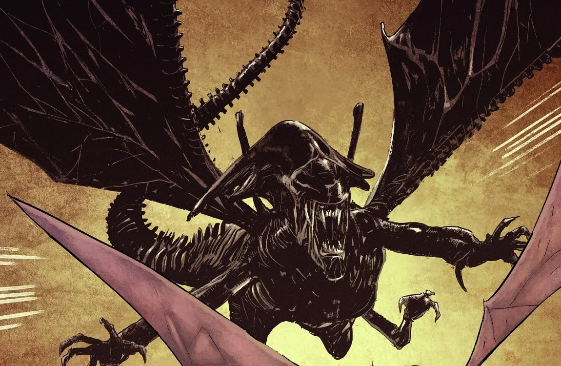 The Flying Xenomorph type from the Aliens/Vampirella crossover comic
