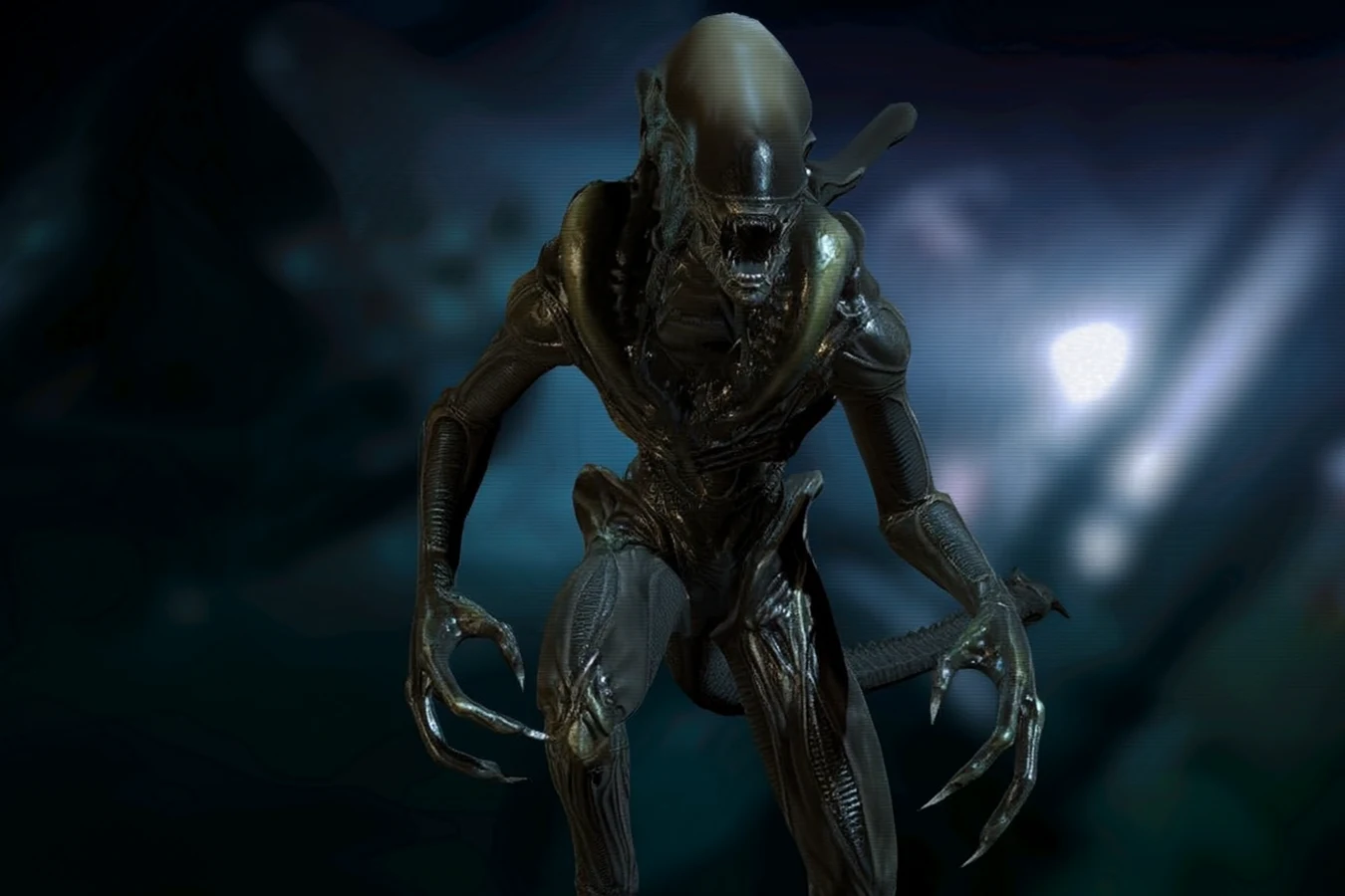 A Lurker Xenomorph from Aliens: Colonial Marines