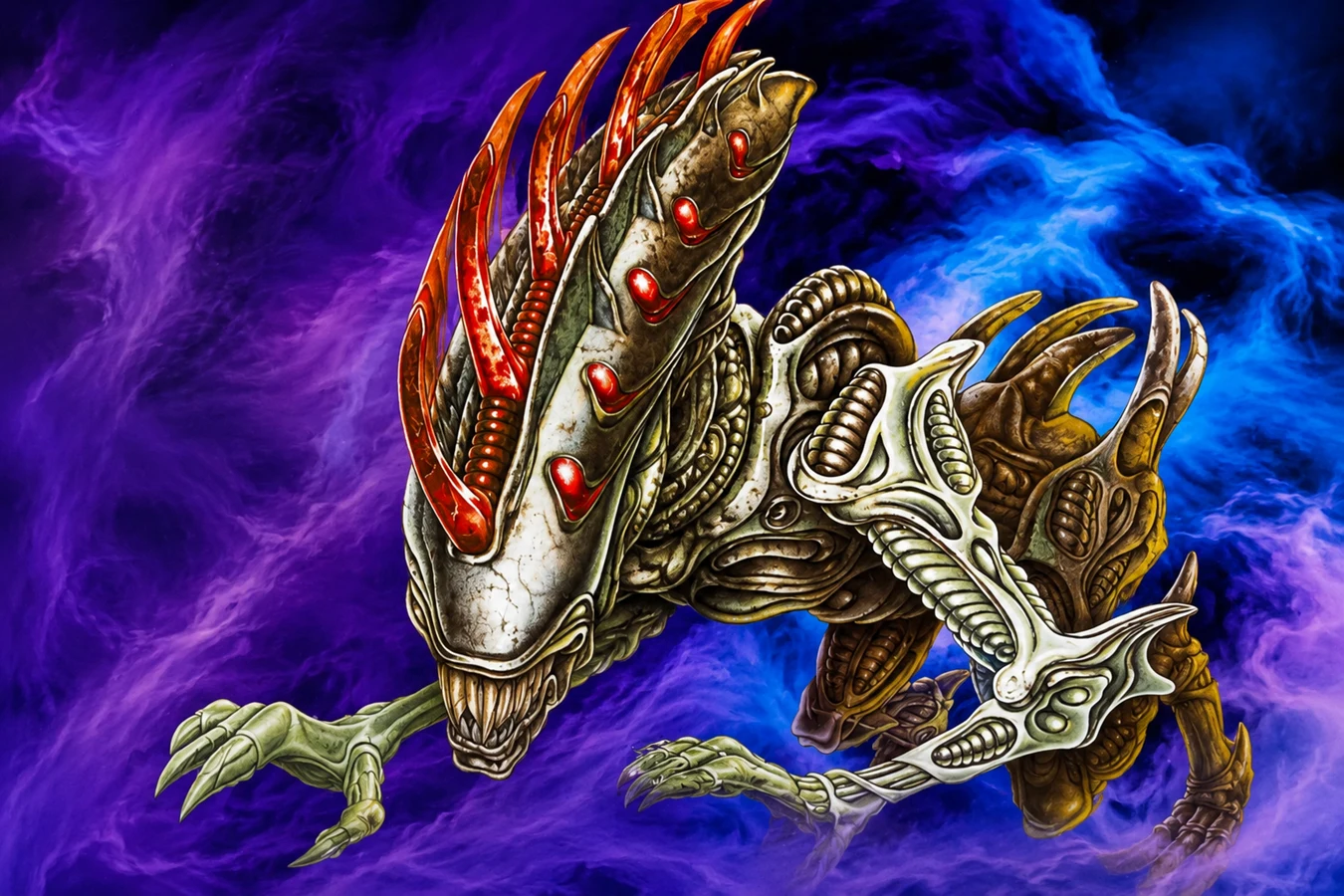 Kenner Aliens Wild Boar Alien packaging art