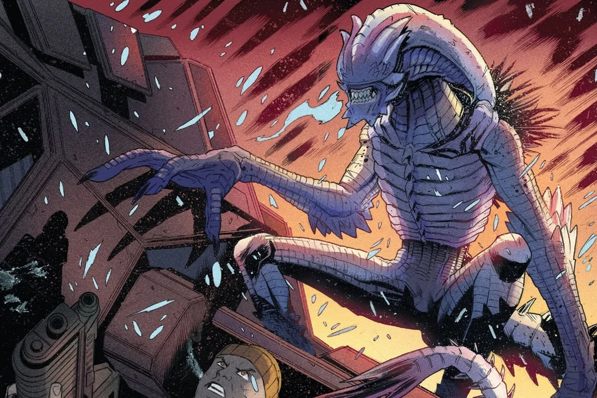 A Winterbeast Xenomorph on the ice moon in Alien: Thaw