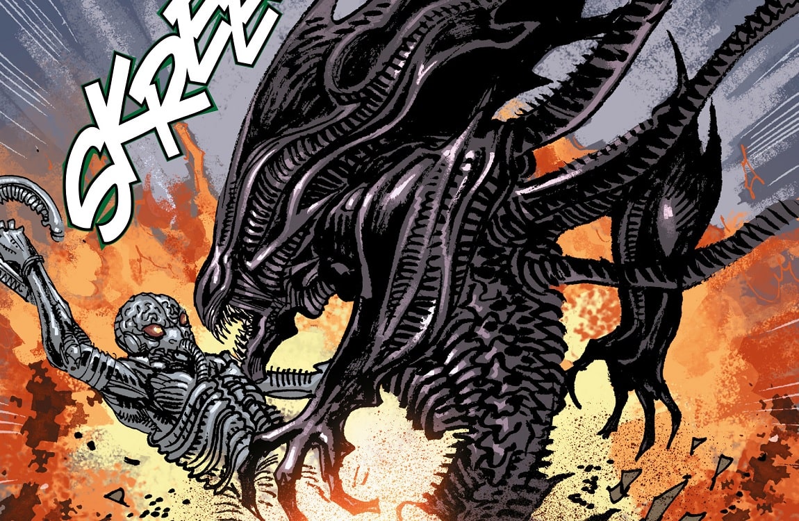 The LV-223 Second Engineer is surprised by the Xenomorph Queen