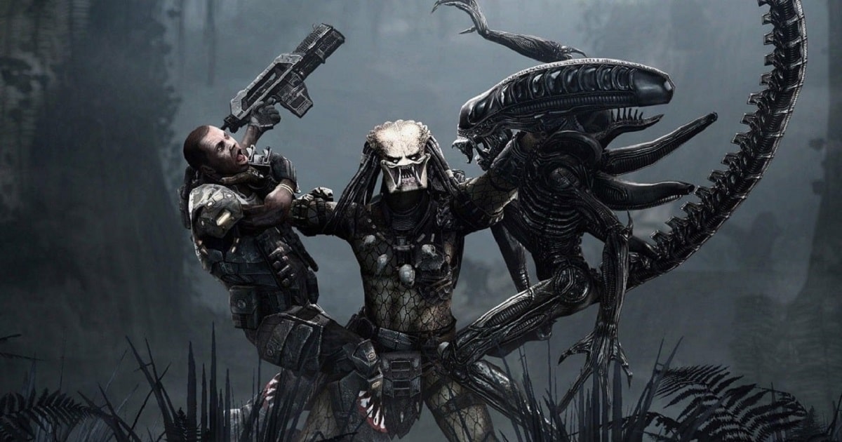 Marines Surrounded By Aliens - Aliens Vs Predator Wallpaper