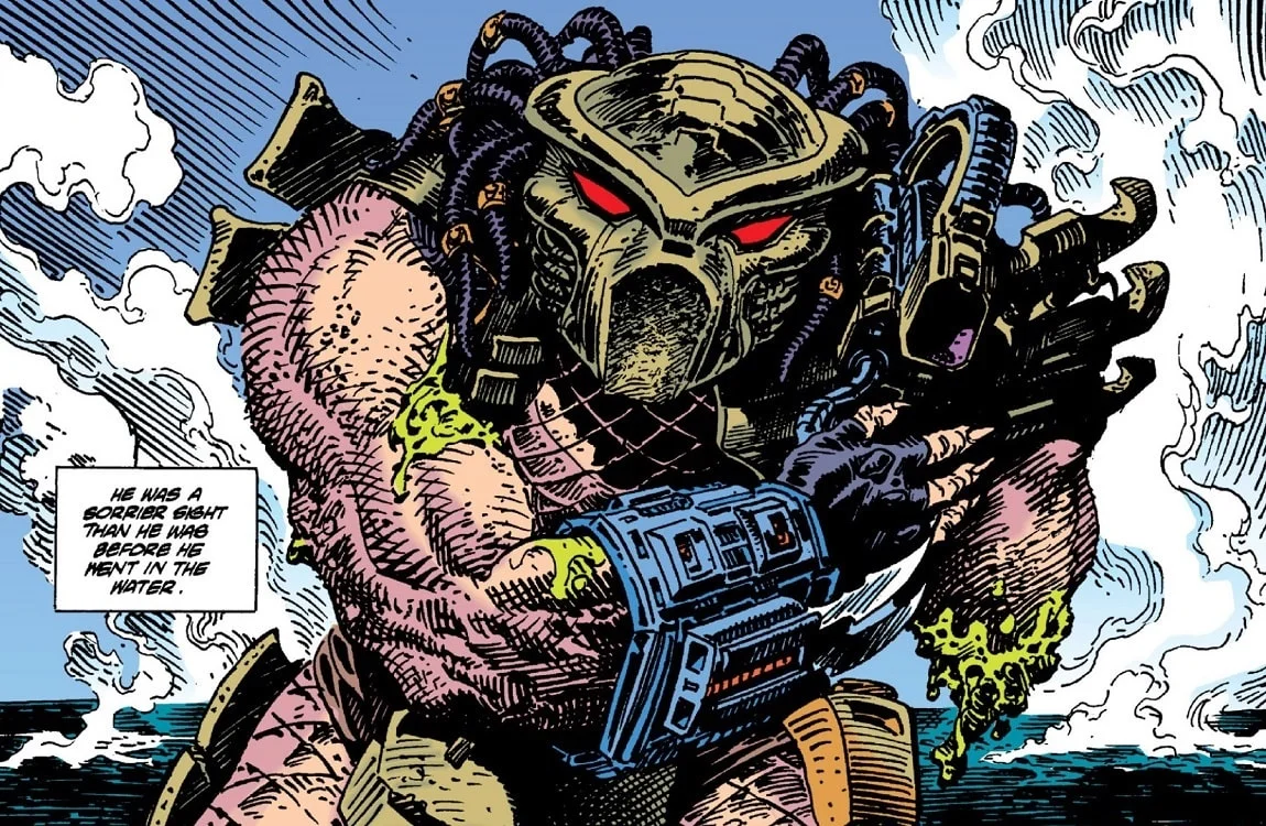 A Predator losing a limb