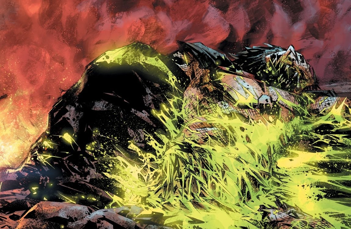 A Yautja body decomposing in Predator: Hunters II