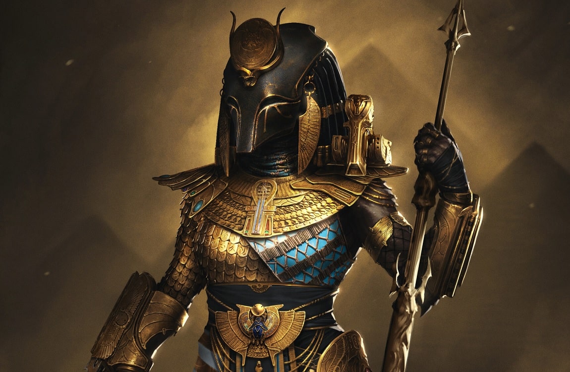 Cleopatra Predator wearing ceremonial armor