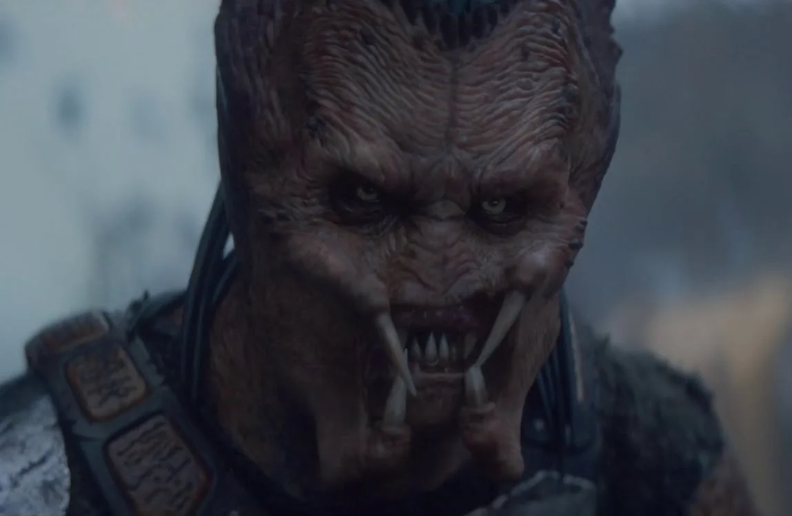 Dek Predator vocalizing in Predator: Badlands