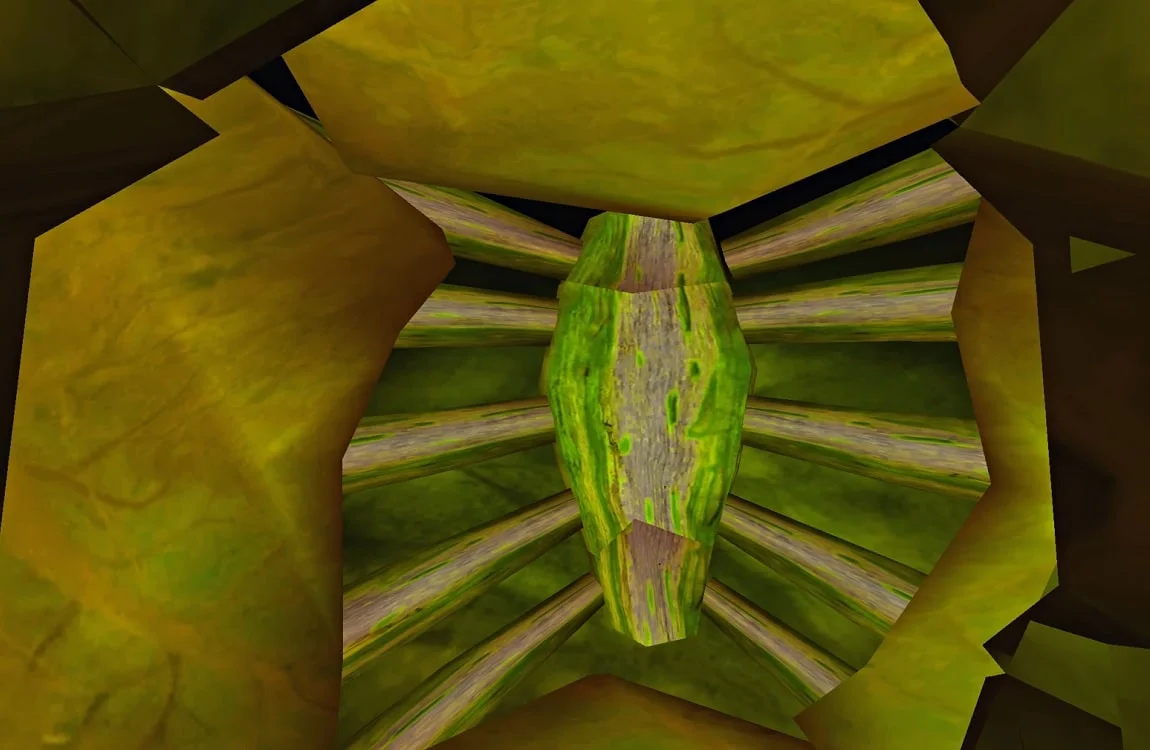 The Predator's lungs, visible from inside in AvP 2: Primal Hunt