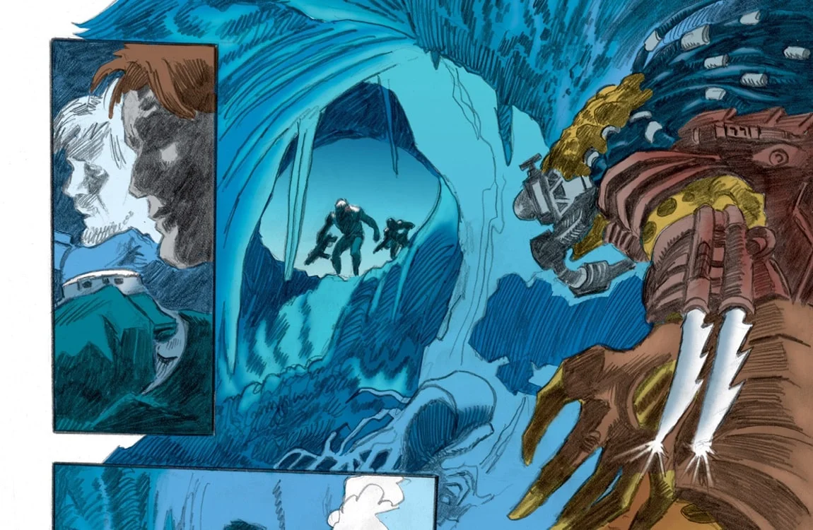 A Predator breathes underwater in Predator: Hell and Hot Water