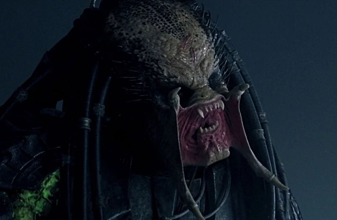 Scar Predator communicating using the Yautja language