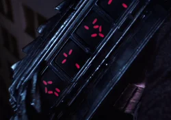 The Predator Wrist Gauntlet, showcasing Yautja symbols