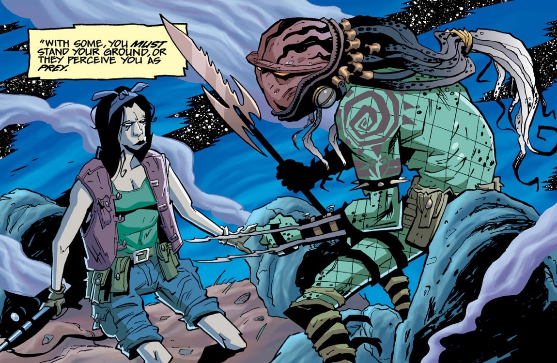 Grey Dreadlocks on an old Ancient Predator from Predator: Homeworld