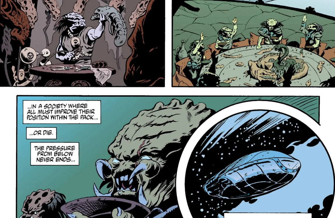 A Predator ceremonial dinner with drinks being served