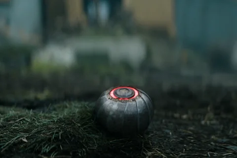 A Yautja plasma grenade from Alien vs. Predator: Sand Trap