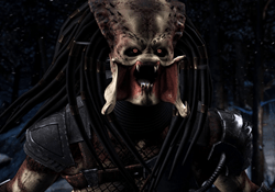 A Predator laughing