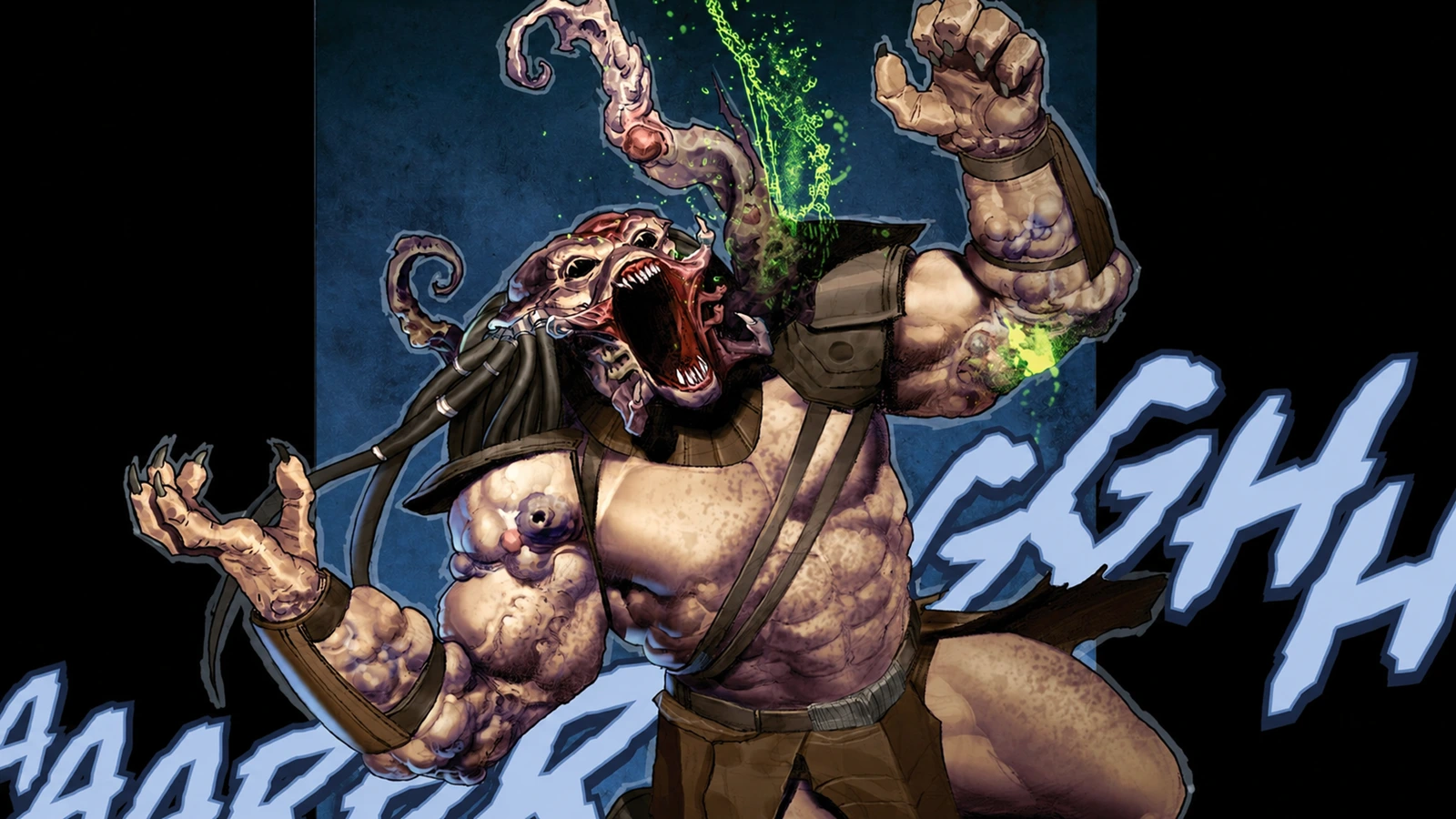 The Black Goo infected Predator growing a new arm
