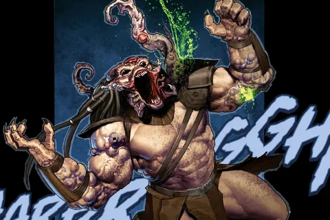 The Black Goo infected Predator growing a new arm