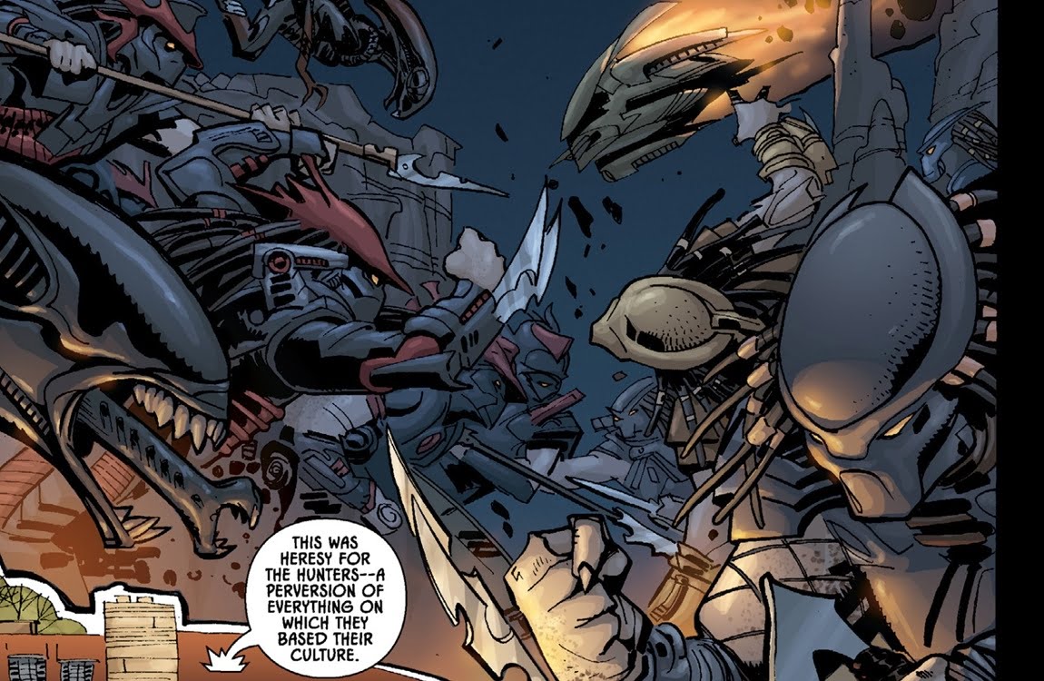 A Yautja Civil War from AvP: Three World War