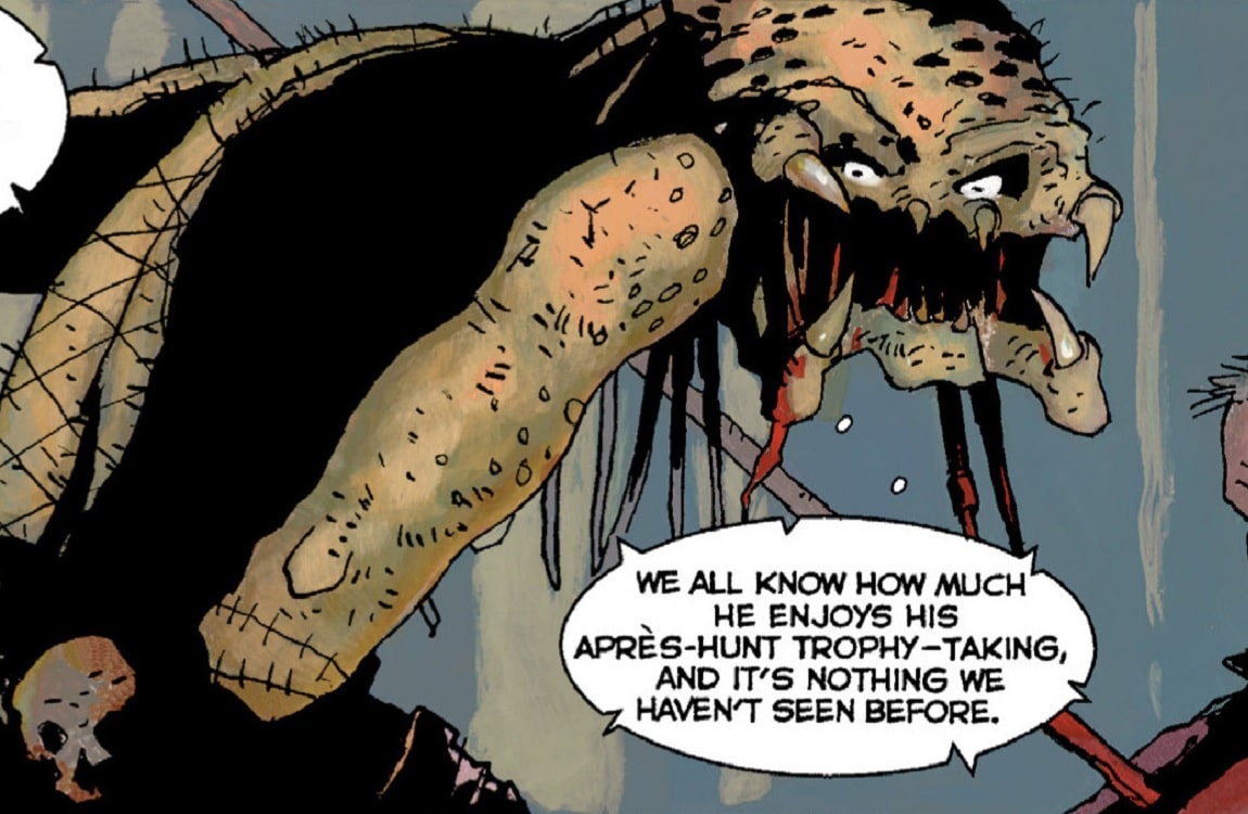 The scars of the Captive Predator in Predator: Captive