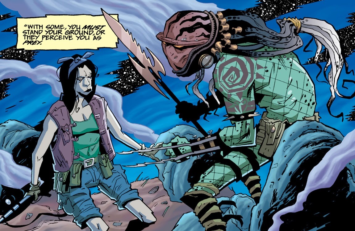 A tattooed Yautja in Predator: Homeworld