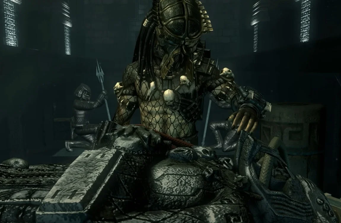 Dark Predator looks upon the tomb of the Lord Predator