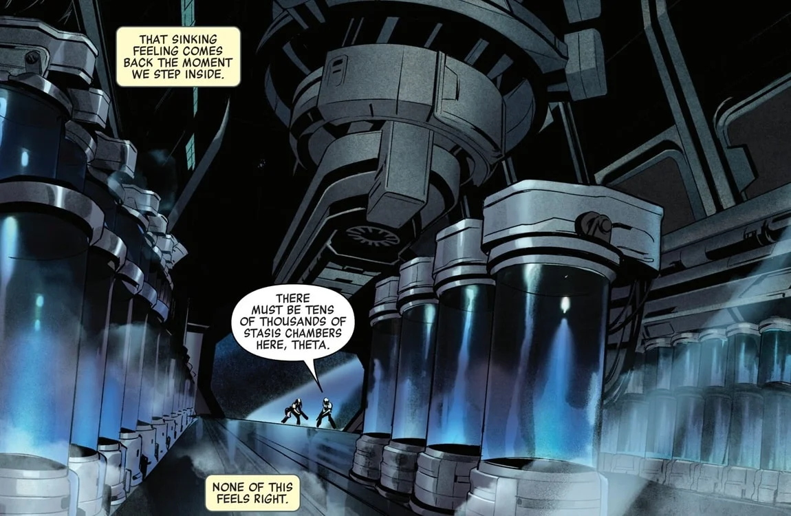 Long-time stasis pods in Predator: The Last Hunt