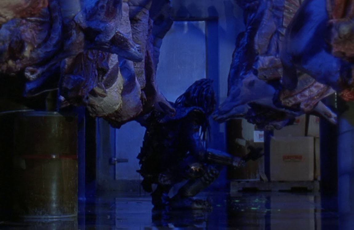 The City Hunter smashes Harrigan's shotgun to pieces in Predator 2