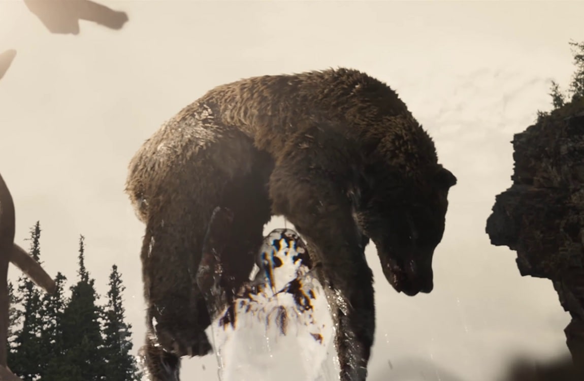 The Feral Predator lifts a bear in Prey