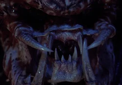 The forked tongue of the City Hunter from Predator 2