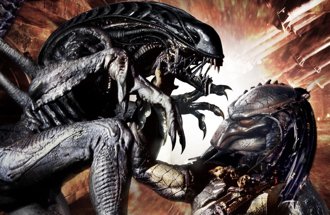 An Alien fighting a Predator in the Rage War