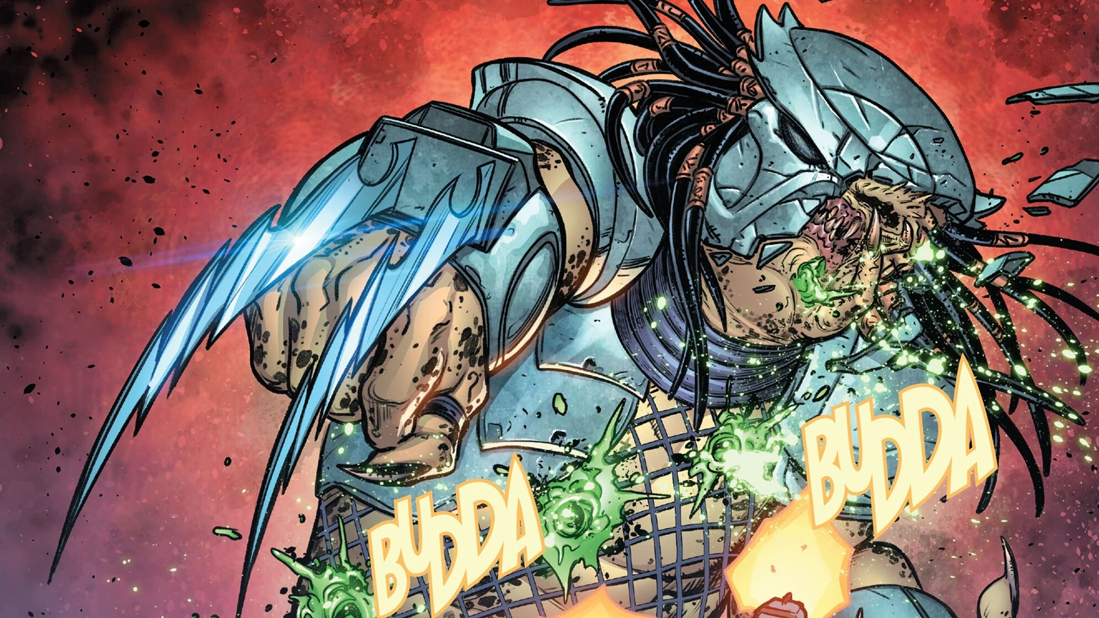 A Yautja being shot from Predator vs. Wolverine