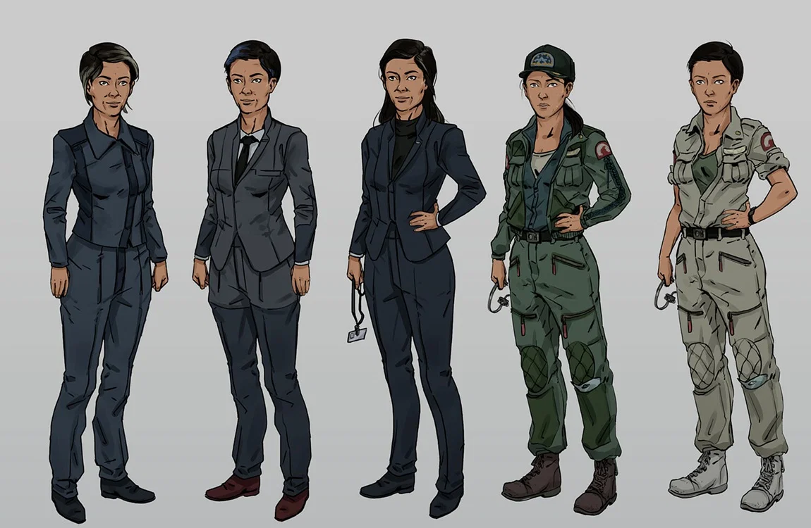 Concept art for Naoko Yutani from Alien: Blackout