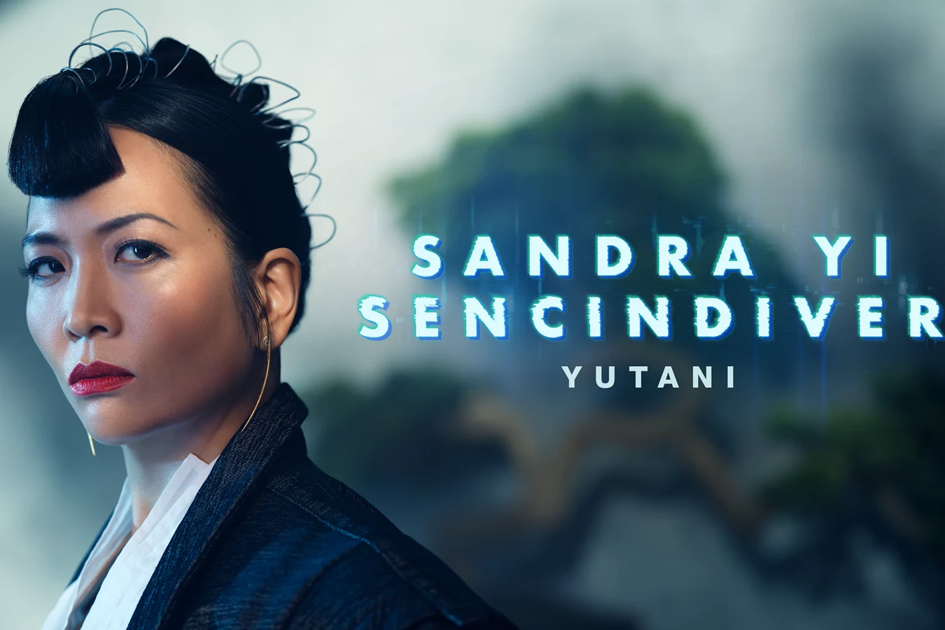 Sandra Yi Sencindiver as Yutani in a character poster for Alien: Earth