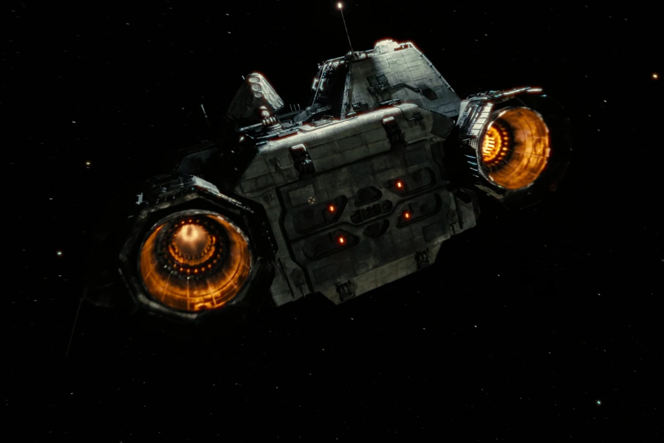 The Corbelan IV under thrust on course for Yvaga III