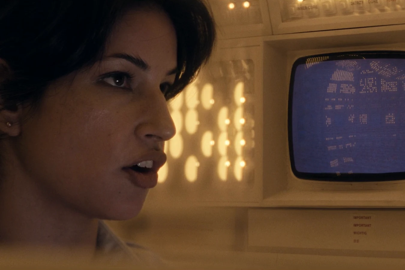 Zoya Zaveri at a Maginot console under amber panel lights in Alien: Earth
